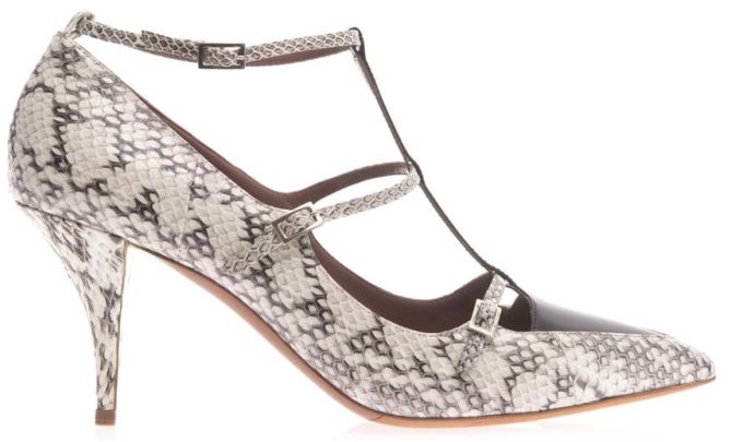 tabitha simmons elaphe hai pumps snake print