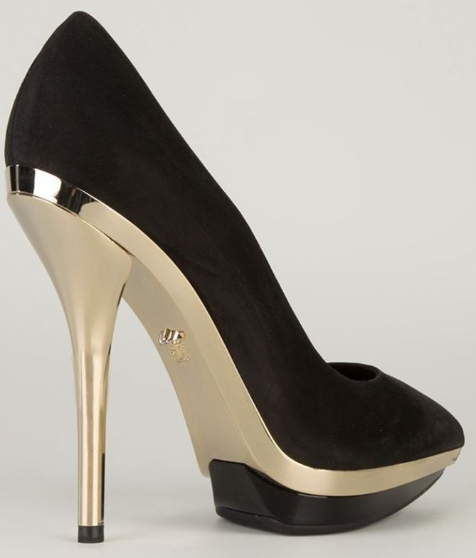 fancy black high heels