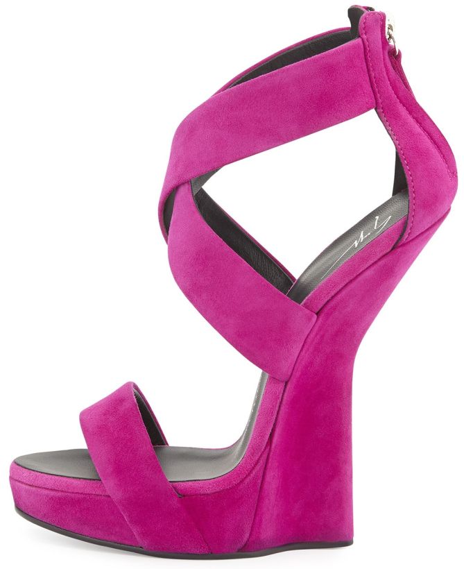 giuseppe zanotti heel less criss cross wedge sandals2