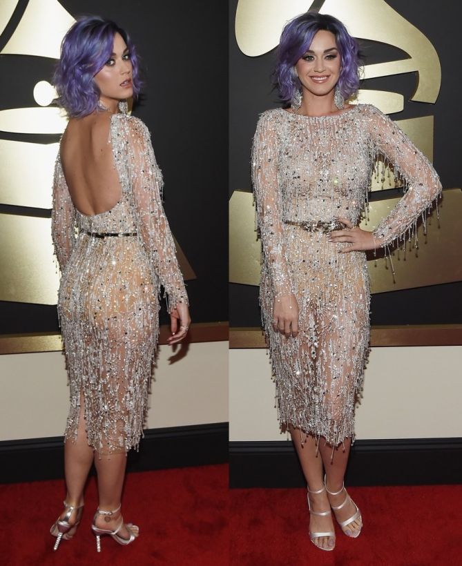 Katy Perry Fails to Impress at the Grammys with Her Strappy Stilettos