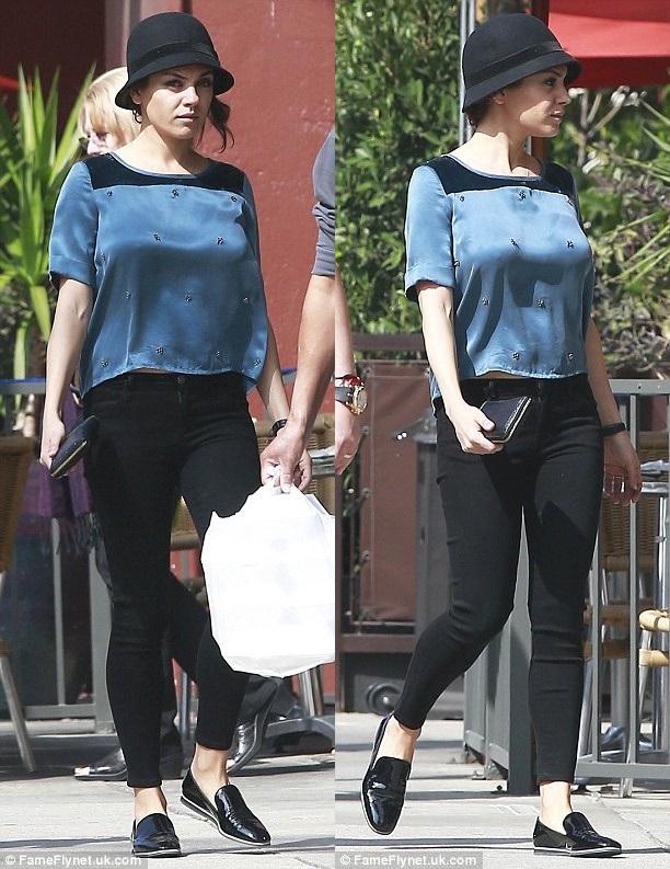 mila kunis patent loafers  3-horz