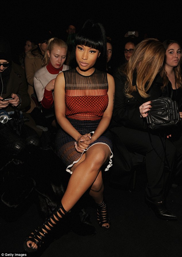 nicki minaj alexander wang show fall 2015 thong underwear 9