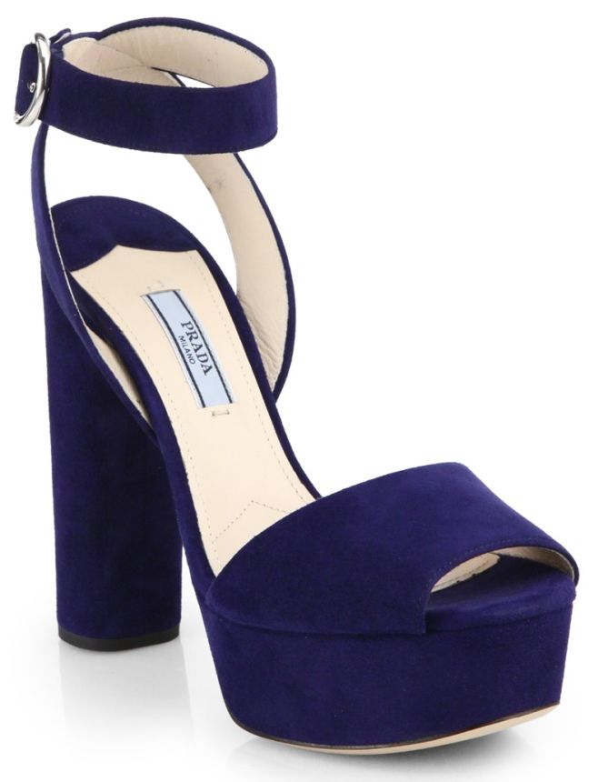 prada suede platform sandals