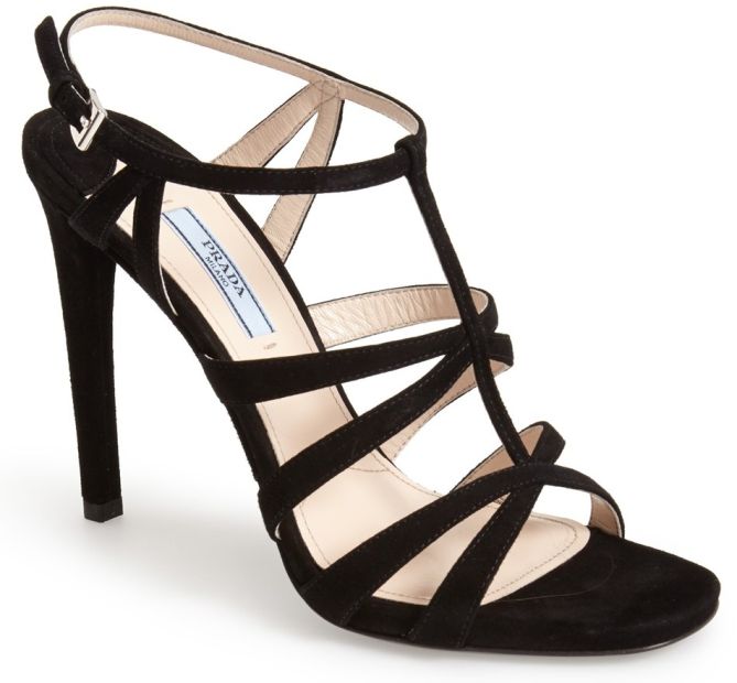 prada suede strappy sandals