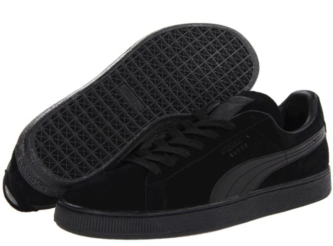 puma suede classic black sneakers