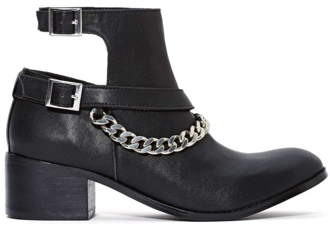 shoe cult jett chained boots