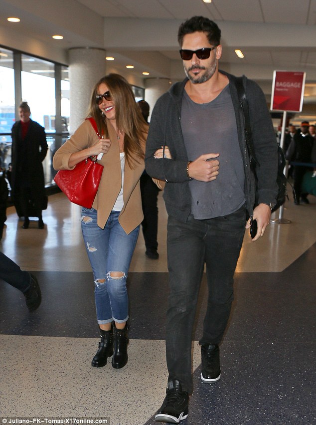 sofia vergara studded boots Lax february 2015