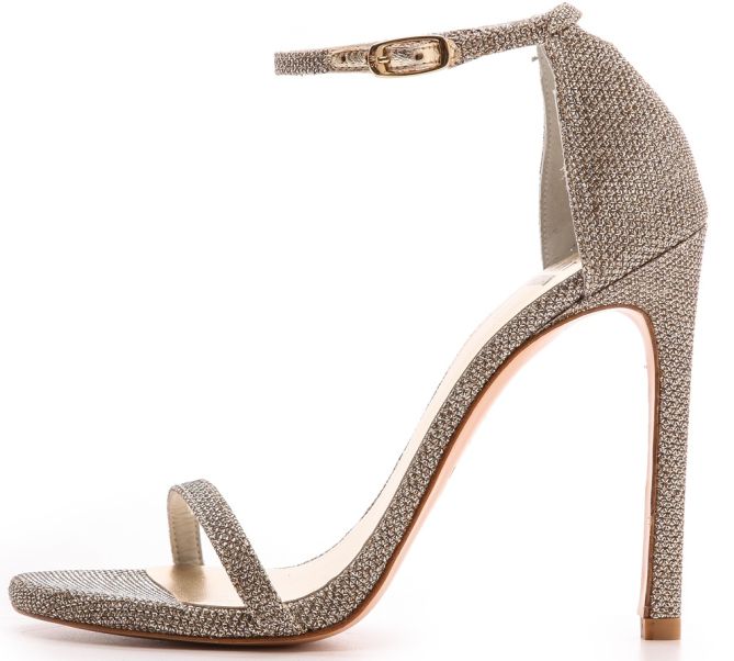 stuart weitzman nudist sandals glitter multi