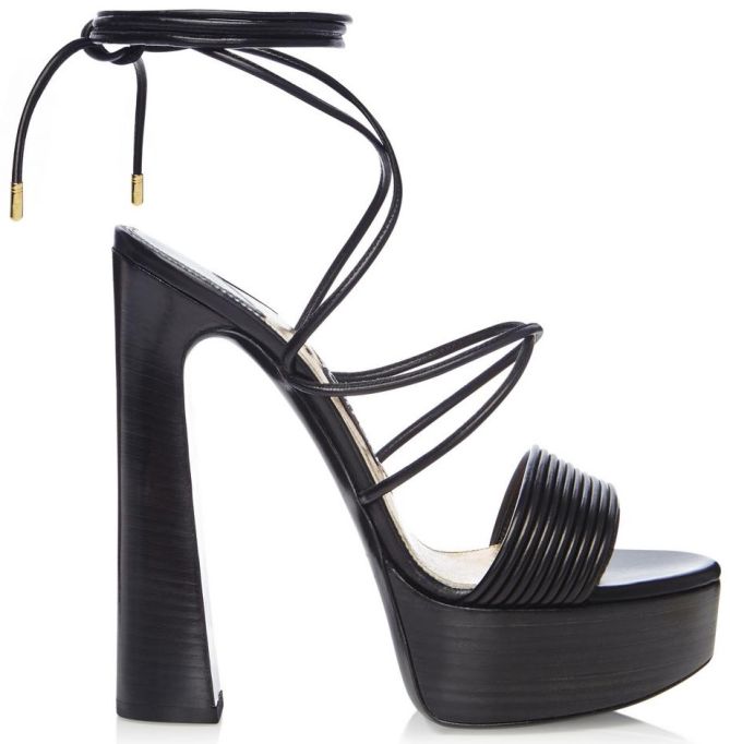 tom ford strappy lace up ankle tie platform sandals