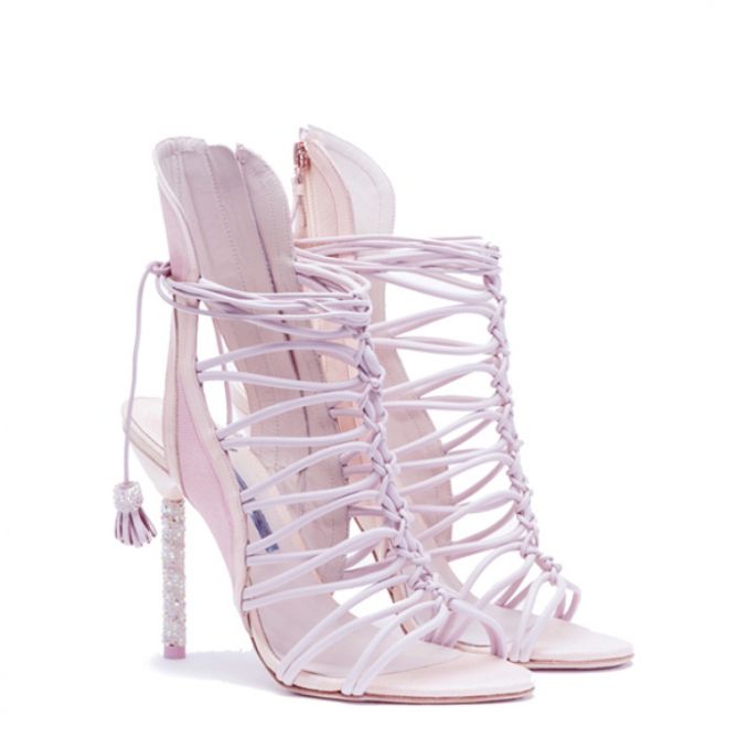 Sophia Webster Bridal Lacey Heaveny Pink Sandal 2-1