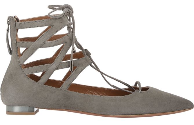 aquazzura belgravia flats lace up