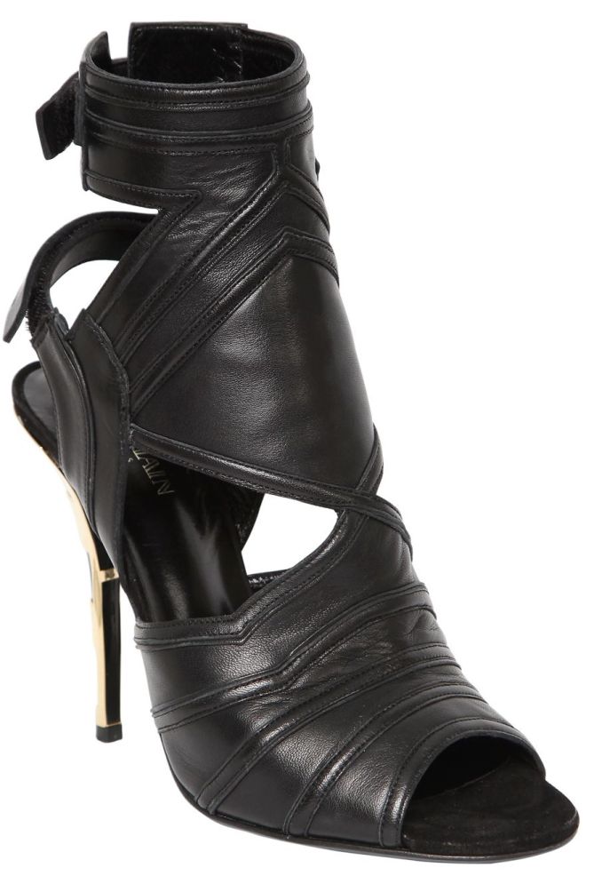 balmain kali leather sandals