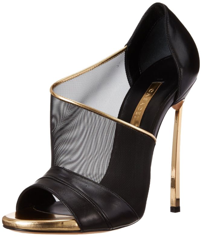 casadei mesh dorsay booties