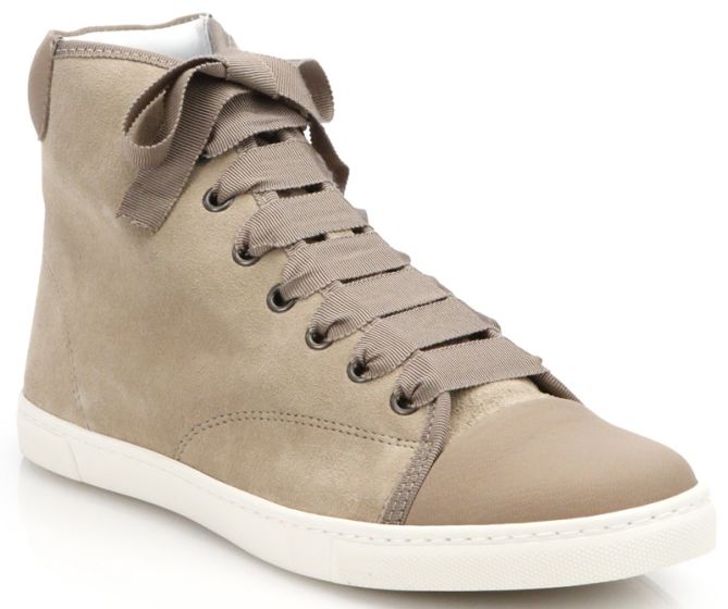 lanvin leather cap toe sneakers 2