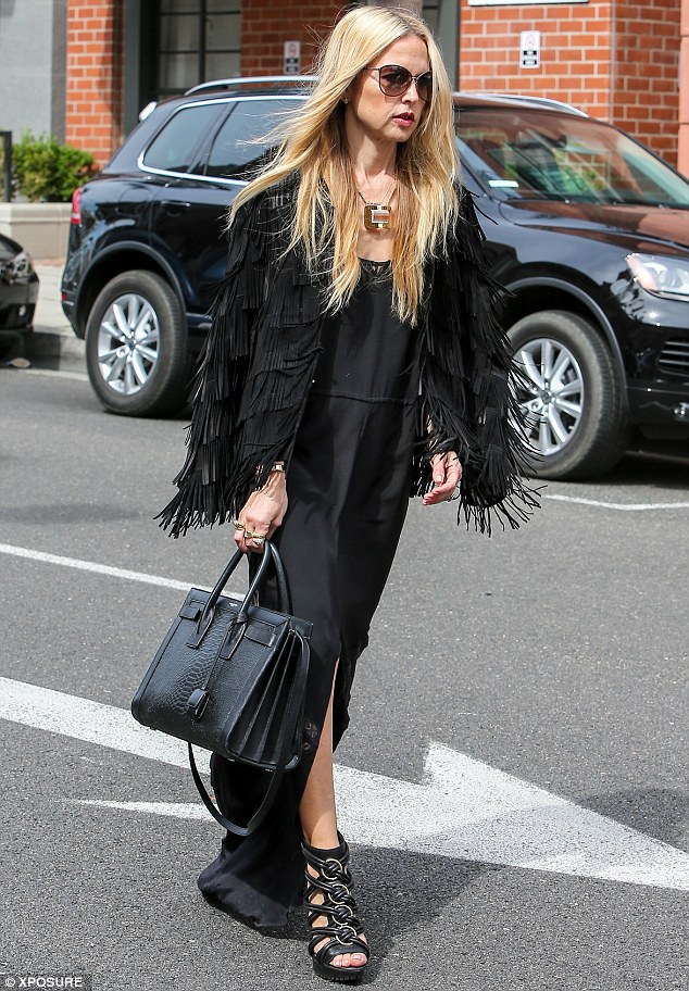 Rachel Zoe Continues On with Her Love of Black and Boho Fringes 