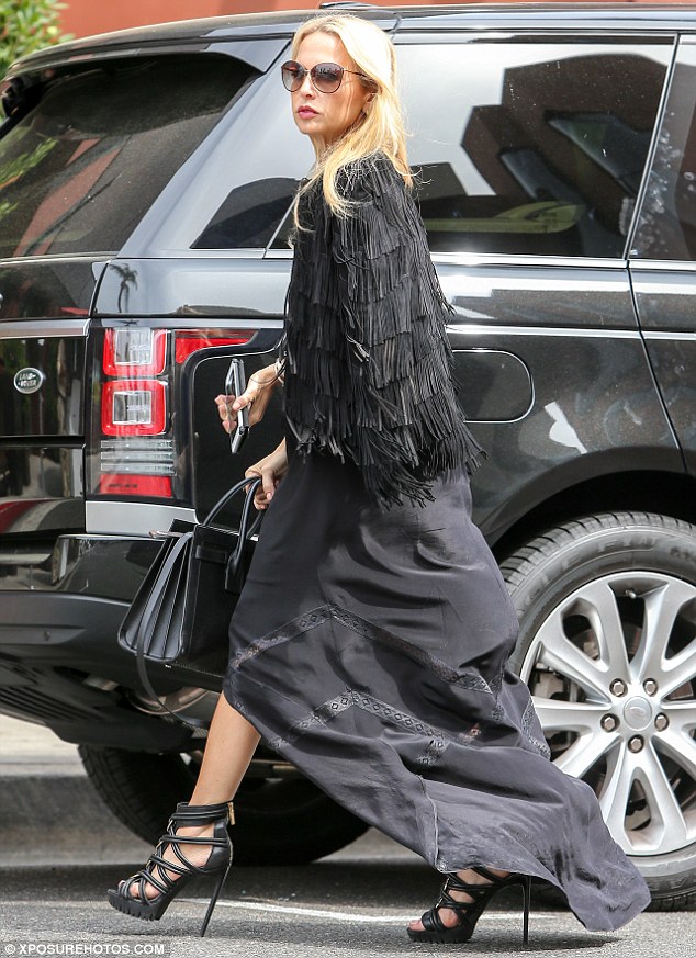 rachel zoe style fringe jacket sandals maxi skirt