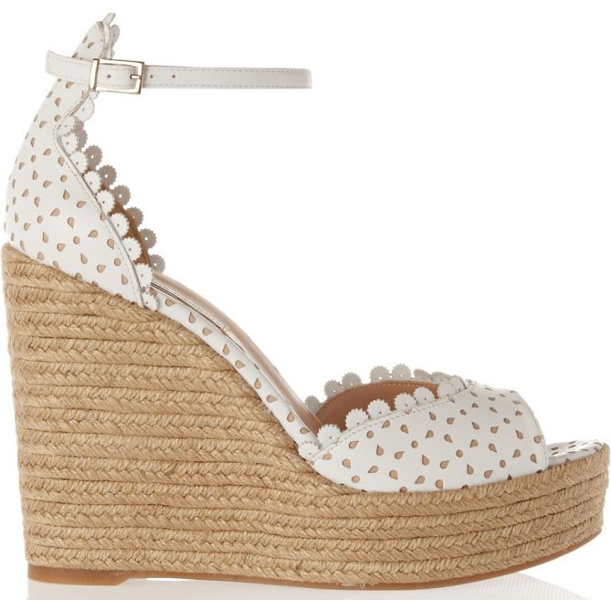 tabitha simmons harp perforated wedge espadrille sandals