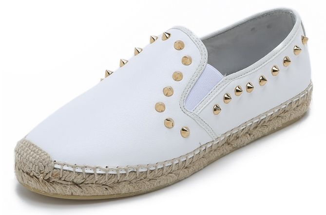 ash zest studded slip on espadrille