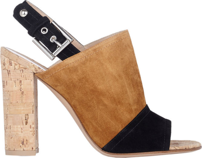 gianvito rossi colorblock mules cork