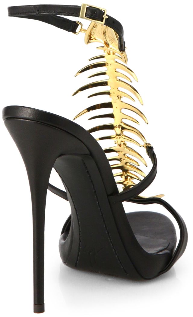 giuseppe zanotti skeletal fishbone sandals 2