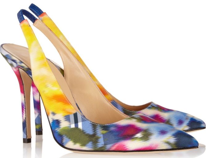 oscar de la renta floral pumps 3