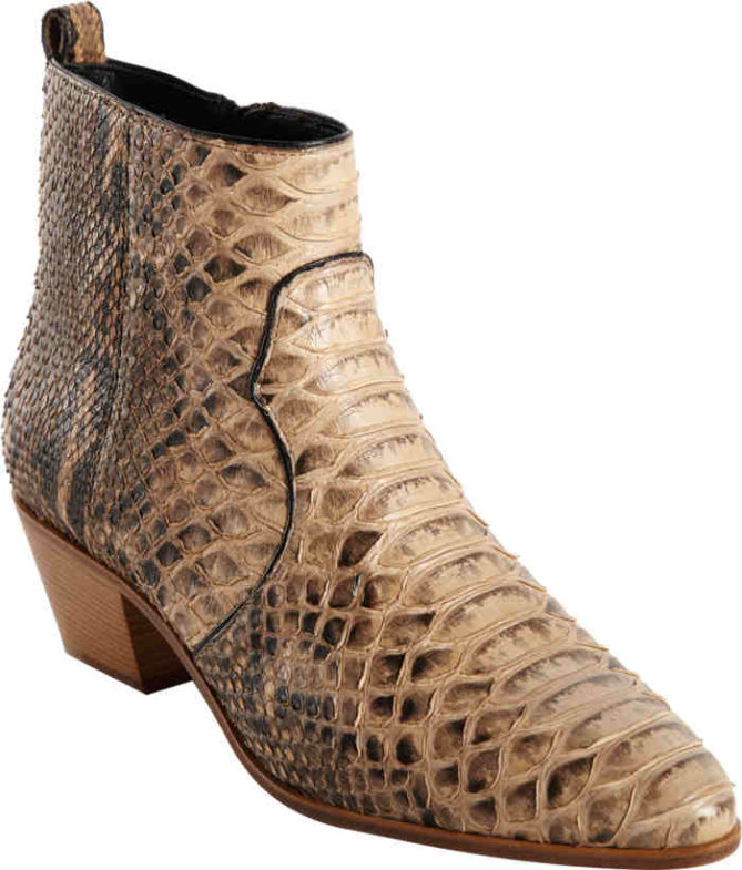 saint laurent python rock ankle boots 2