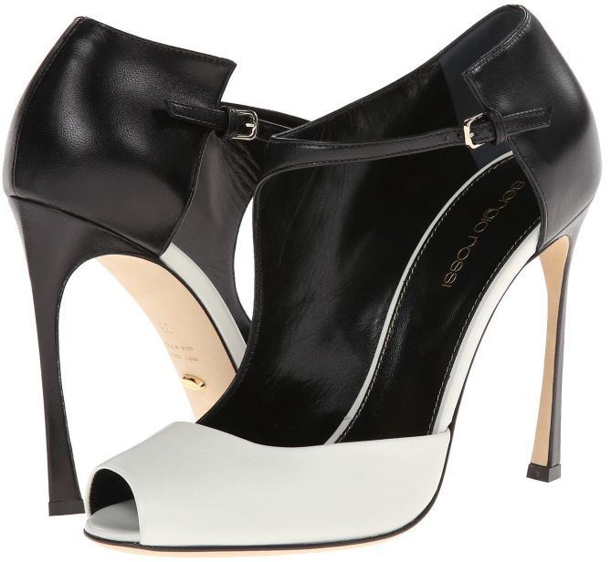 sergio rossi half dorsay peep toe