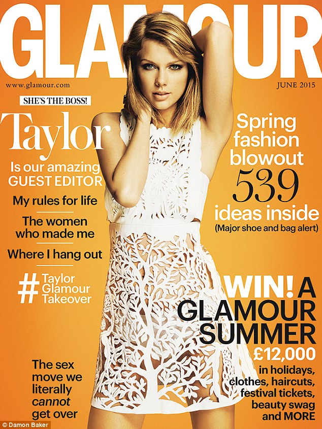 taylor swift naked sheer dress glamour magazine cover 2015