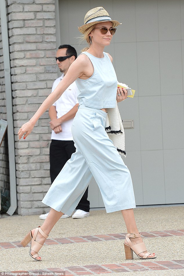 Gimme That! Diane Kruger's $45 Checkered Culottes Ensemble