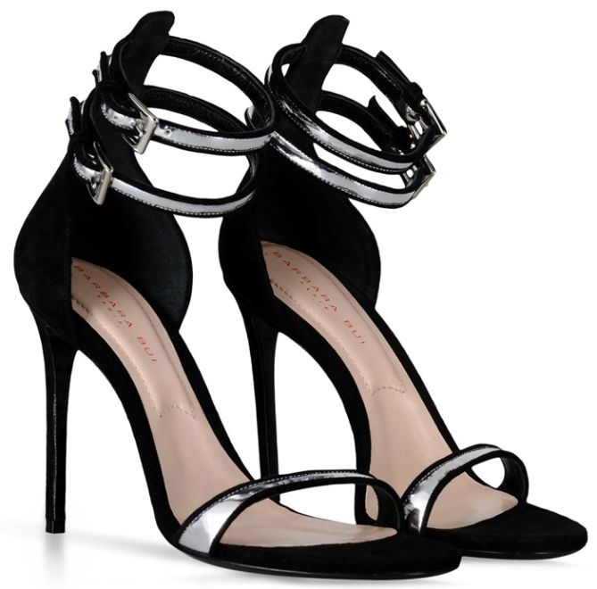 Barbara-Bui-Mirrored-Leather-Sandals