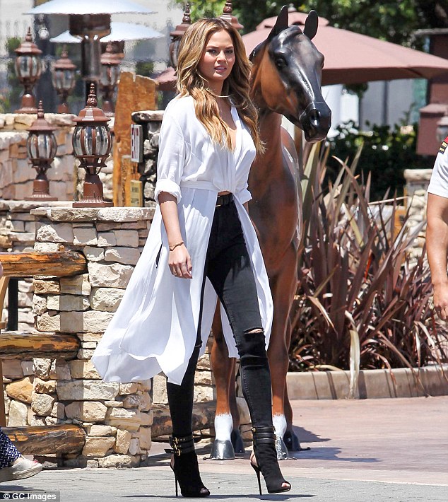 chrissy teigen giuseppe zanotti buckled booties99