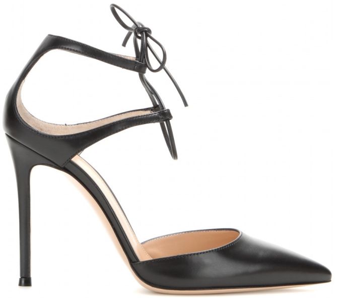 gianvito rossi leather lace-up pumps 4