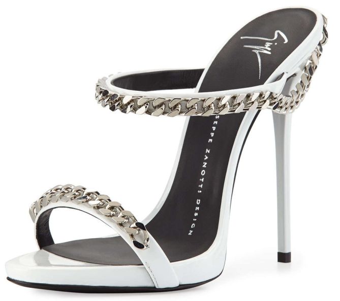 giuseppe zanotti chain link sandals