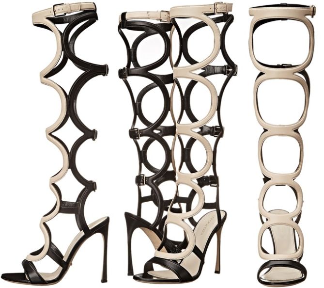 The Right Way To Wear Knee High Gladiator Sandals Like Heidi Klum Shoes Post 