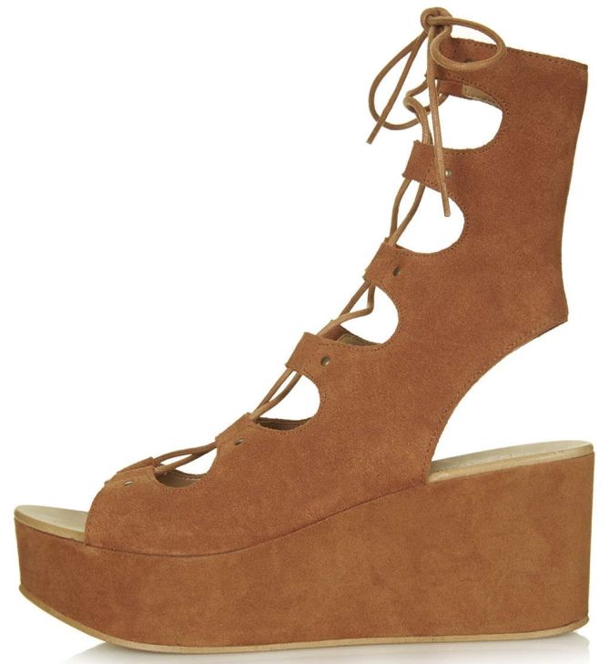 topshop webster lace up wedge sandals