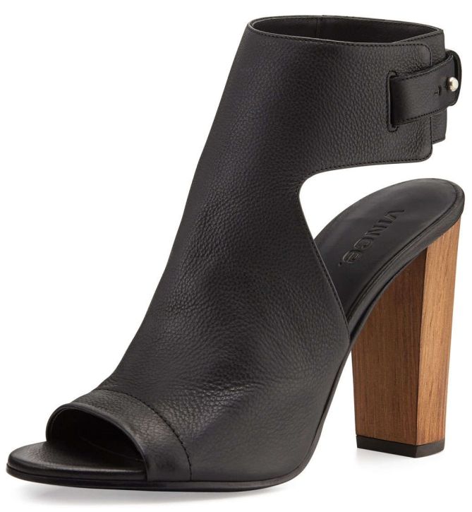 vince addie peep toe booties