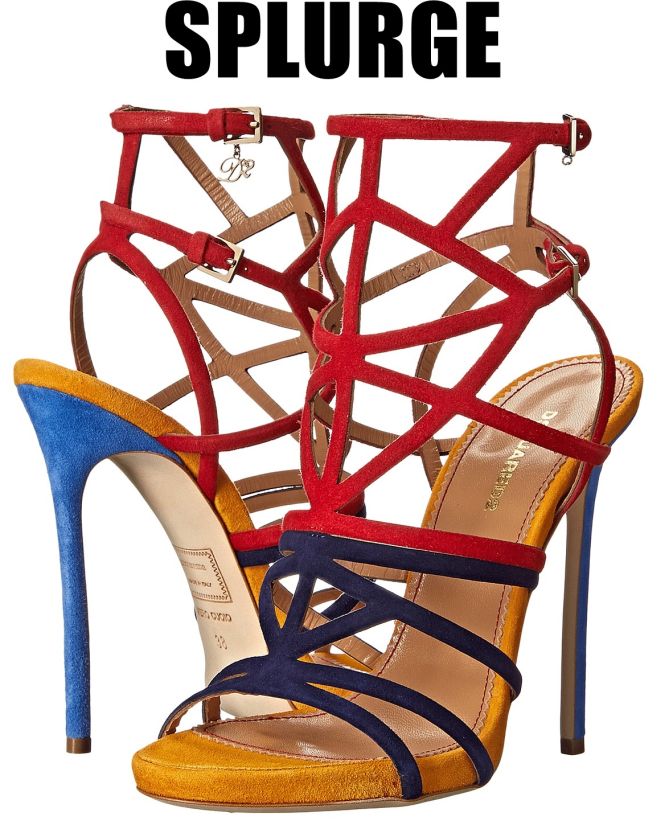 DSquared2 strappy colorblock sandals