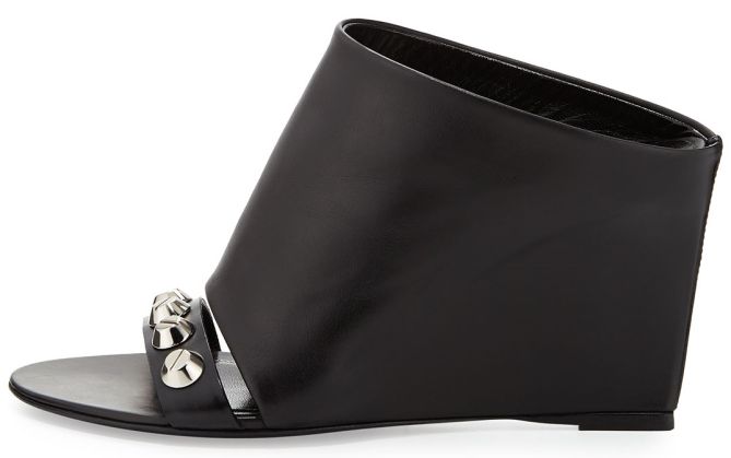 balenciaga studded mules wedge 2