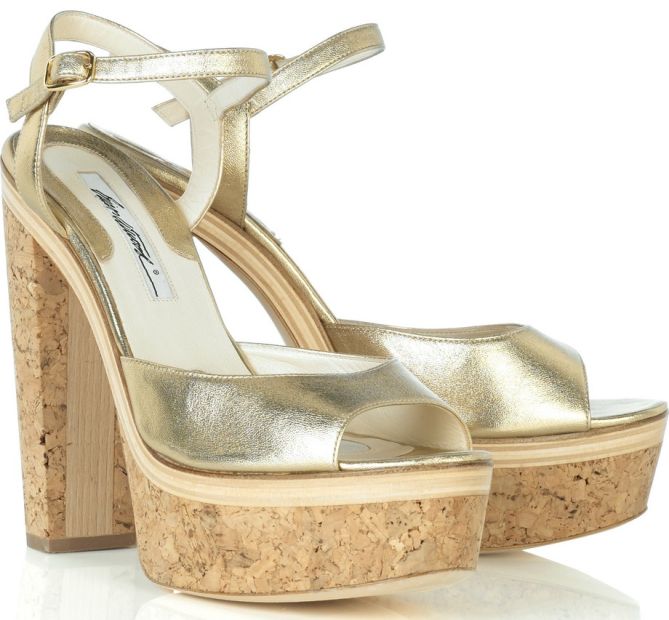 brian atwood gaynor cork platform sandals