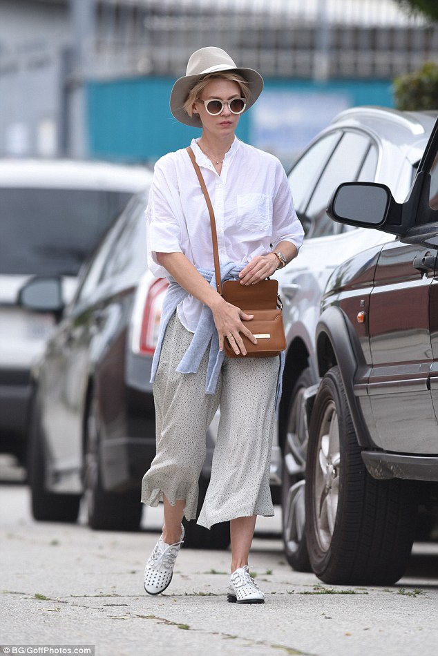 january jones opening ceremony oxfords  culottes style june 2015