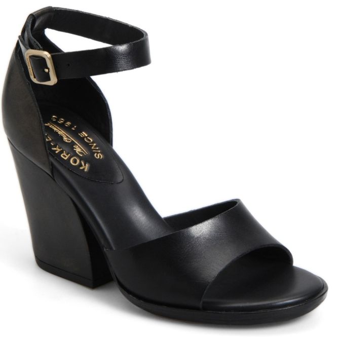 kork ease mimi black sandals