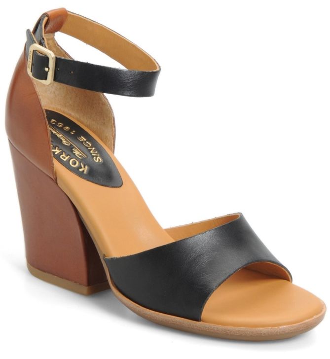 kork ease mimi sandals brown black