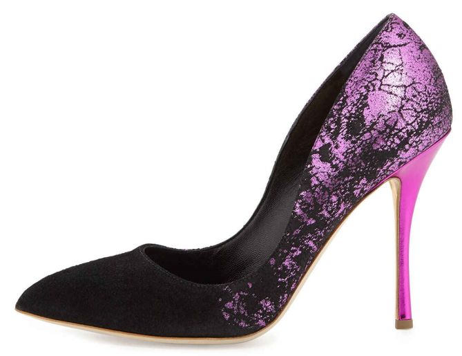 rupert sanderson pointy toe pumps pink cracke