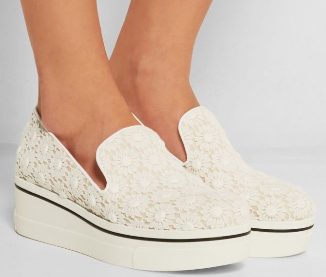 stella mccartney lace canvas binx platform sneakers 2