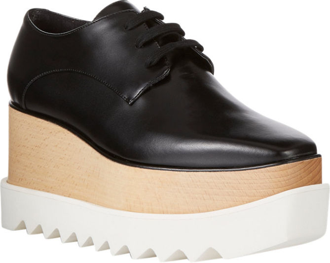 stella mccartney platform lace up oxfords