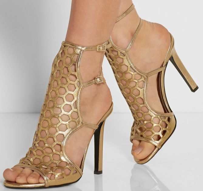 tamara mellon gold short scandal sandals