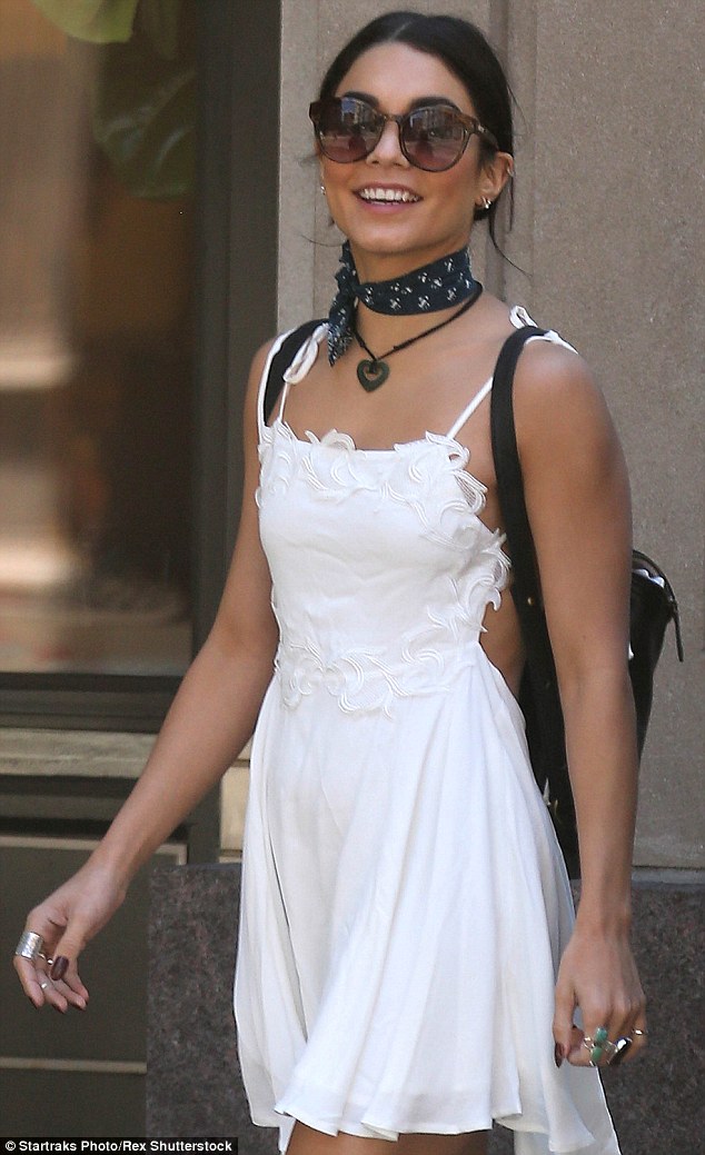 vanessa hudges love lemons white dress tretorn sneakers new  york june 24, 2015 2