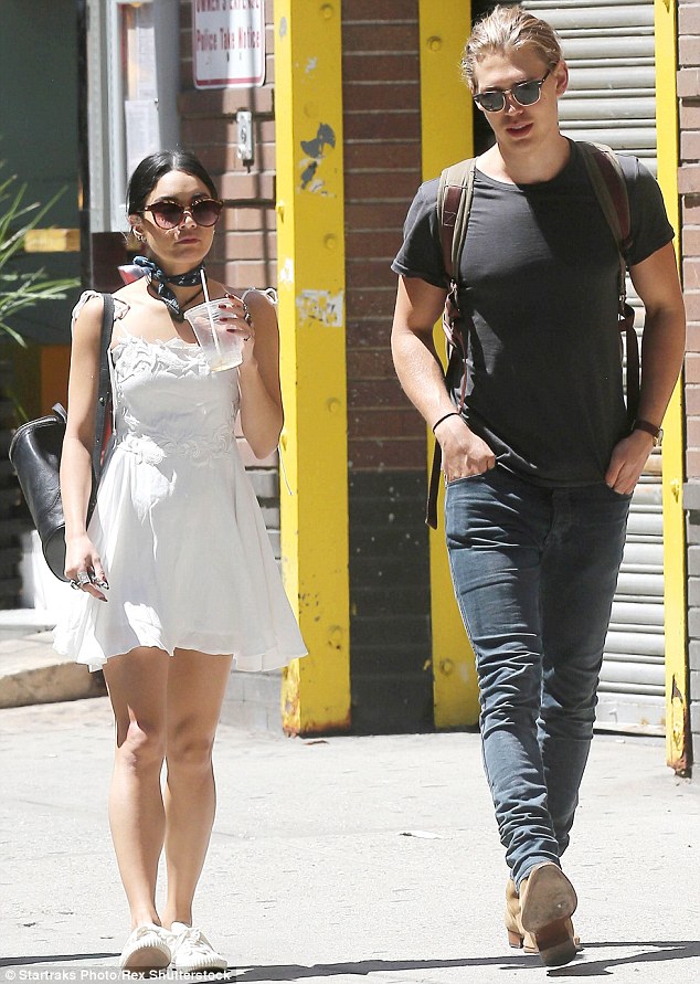 vanessa hudges love lemons white dress tretorn sneakers new  york june 24, 2015