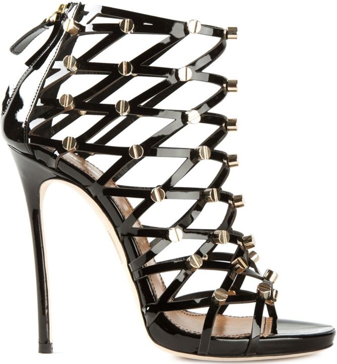 DSQUARED 2 Strappy Studded Sandals bootie low