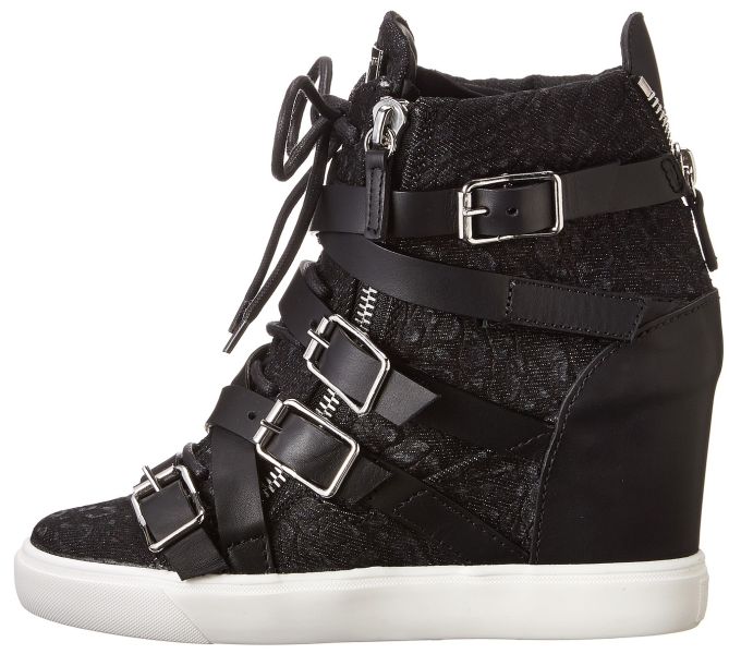 giuseppe zanotti buckled wedge sneakers 2